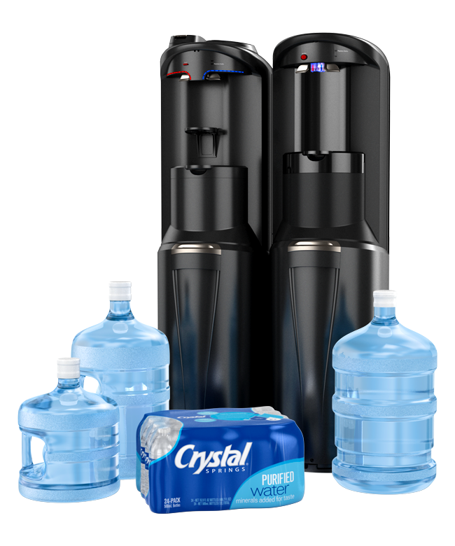 Bottled water products, dispensers and coolers from Crystal Springs serving Atlanta, Miami, Baltimore, Memphis and additional cities in eastern U.S. as well as Washington state